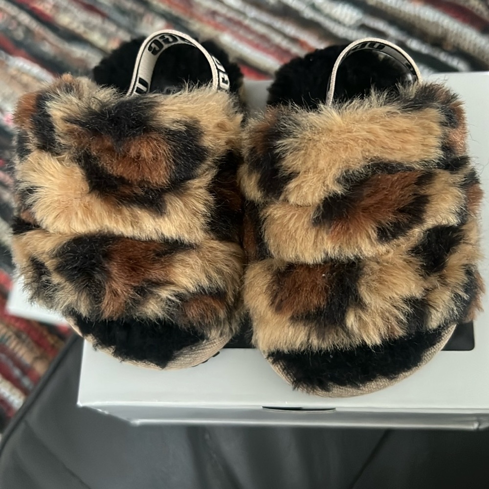 Cheetah print baby UGGS